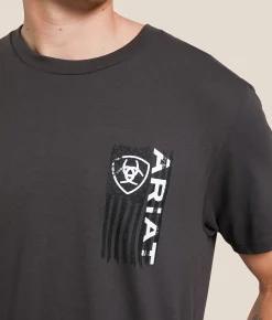 Ariat Breakthru Vert T-Shirt Vintage Black New