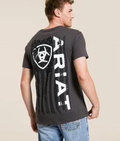 Ariat Breakthru Vert T-Shirt Vintage Black New