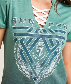 American Fighter Breckenridge T-Shirt Oil Blue Blue Spruce