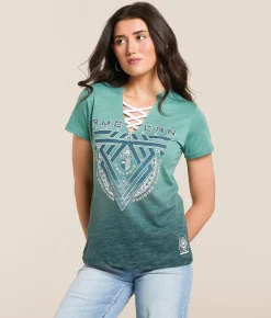 American Fighter Breckenridge T-Shirt Oil Blue Blue Spruce