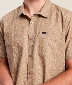 RVCA Breezy Floral Shirt Coyote Hot