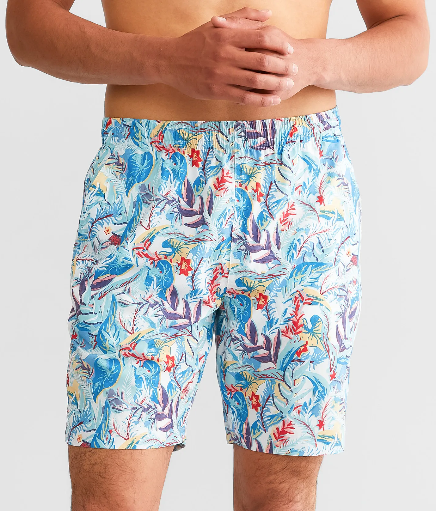 Bottoms|Swimwear | Costa® Breezy Stretch Swim Trunks Tropical Print