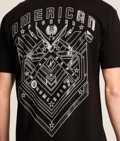 American Fighter Bremond T-Shirt Black Clearance