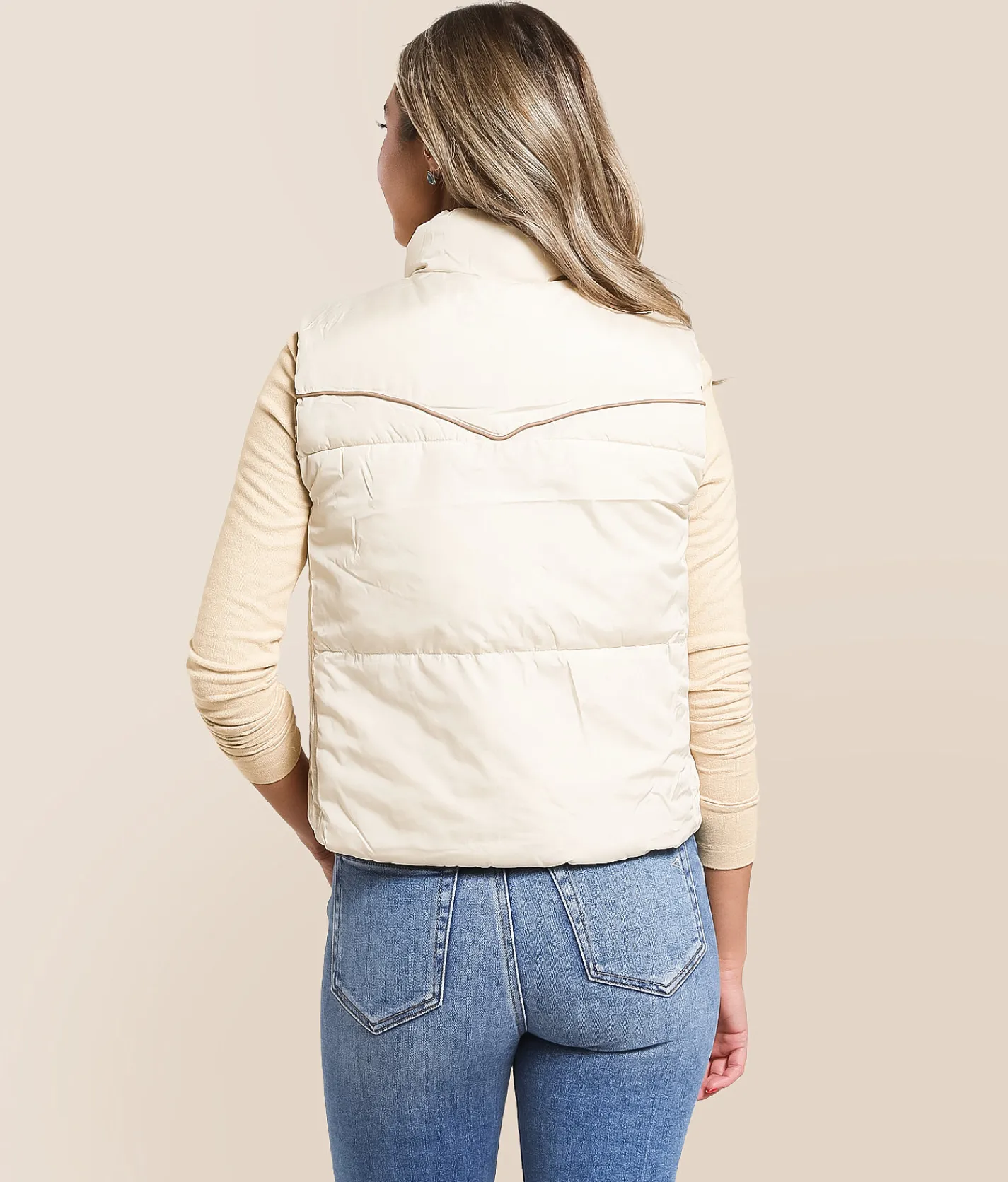 Hooey Briar Reversible Puffer Vest Whitecap Online