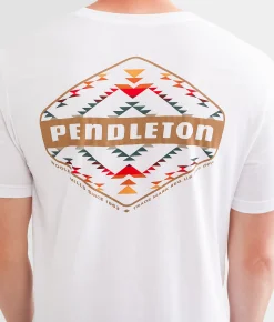 Graphic T-Shirts | Pendleton Bridge Creek Diamond T-Shirt White
