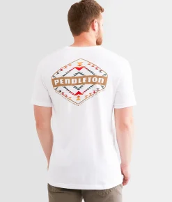 Graphic T-Shirts | Pendleton Bridge Creek Diamond T-Shirt White