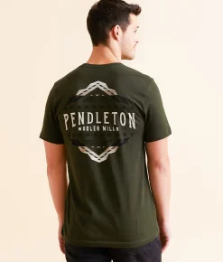 Pendleton Bridge Creek T-Shirt Olive Discount