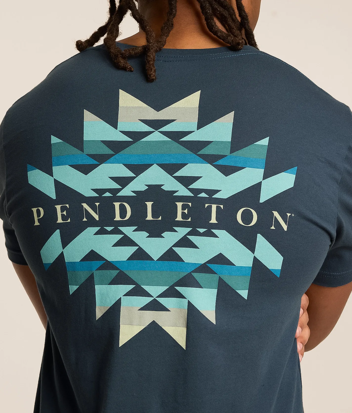Pendleton Bridge Creek Vintage T-Shirt Navy Blue Outlet