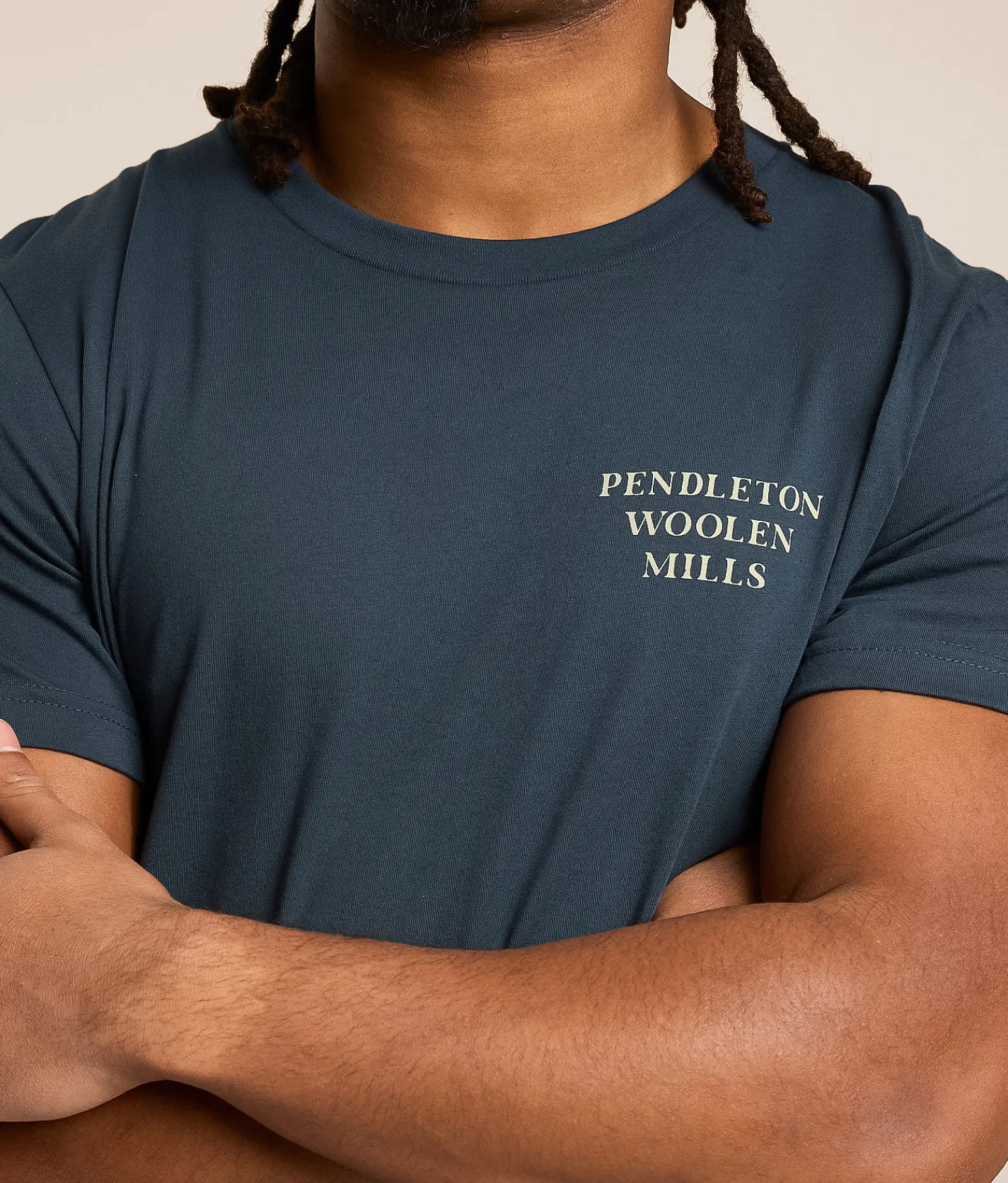 Pendleton Bridge Creek Vintage T-Shirt Navy Blue Outlet