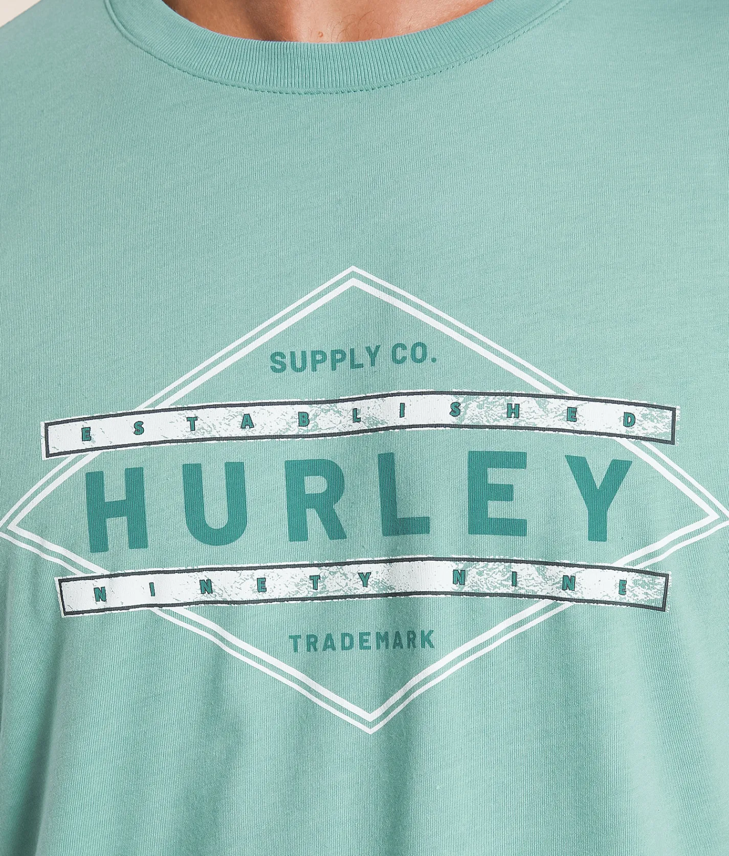 Tops|Graphic T-Shirts | Hurley Bridge T-Shirt Broken Jade Heather