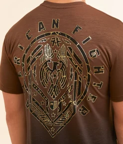 Graphic T-Shirts | American Fighter Brighton T-Shirt Carafe Hot Fudge