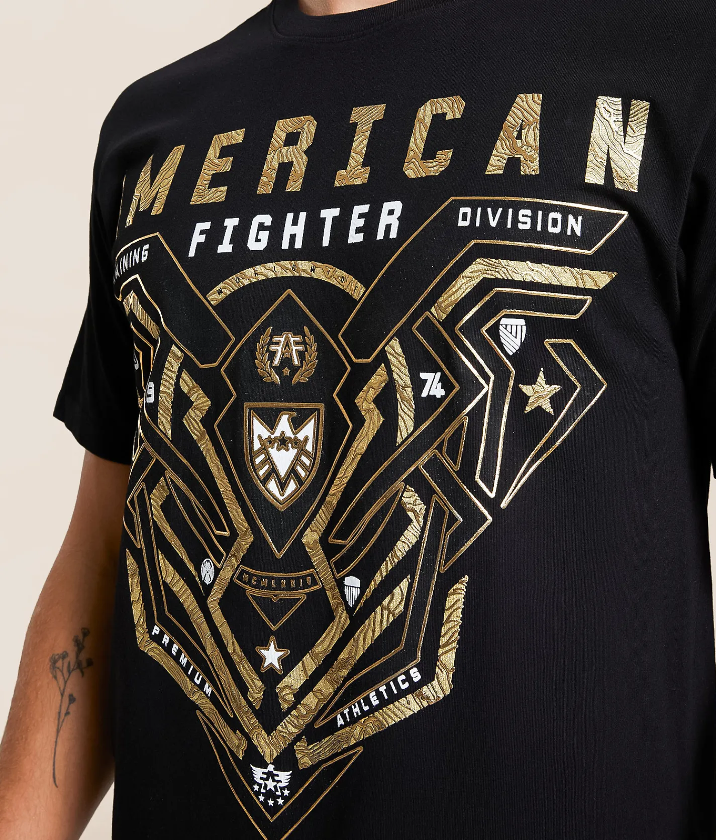 Tops|Graphic T-Shirts | American Fighter Brimley T-Shirt Black