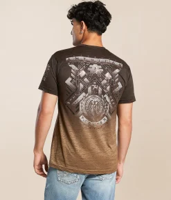 Tops|Graphic T-Shirts | American Fighter Brinkley T-Shirt Otter Cocoa