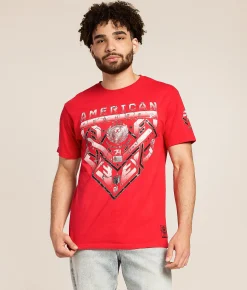 American Fighter Brinkley T-Shirt Paprika Red Discount
