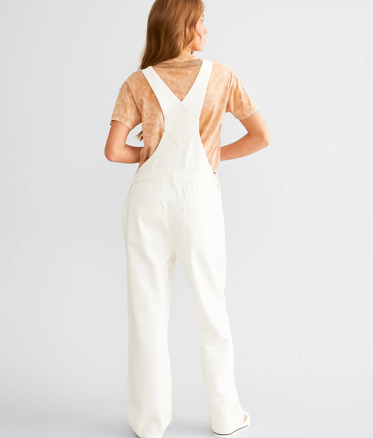 Z Supply Brinley Denim Overalls Bone Clearance