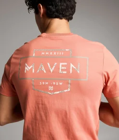 Tops|Graphic T-Shirts | Maven Co-op Brittle Badge T-Shirt Terra Cotta