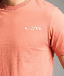 Tops|Graphic T-Shirts | Maven Co-op Brittle Badge T-Shirt Terra Cotta