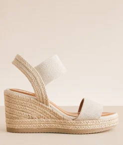 Mia Brittni Wedge Sandal Natural Clearance