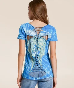 Tops | Affliction Brixton Wings T-Shirt Guardian Wash