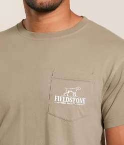 Fieldstone Bronco Mountains T-Shirt Timberwolf Sale