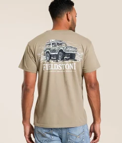 Fieldstone Bronco Mountains T-Shirt Timberwolf Sale
