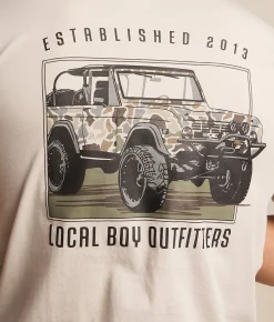Tops | Local Boy Outfitters Bronco T-Shirt Silver