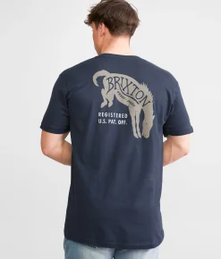 Graphic T-Shirts | Brixton Bronc T-Shirt Dark Grey