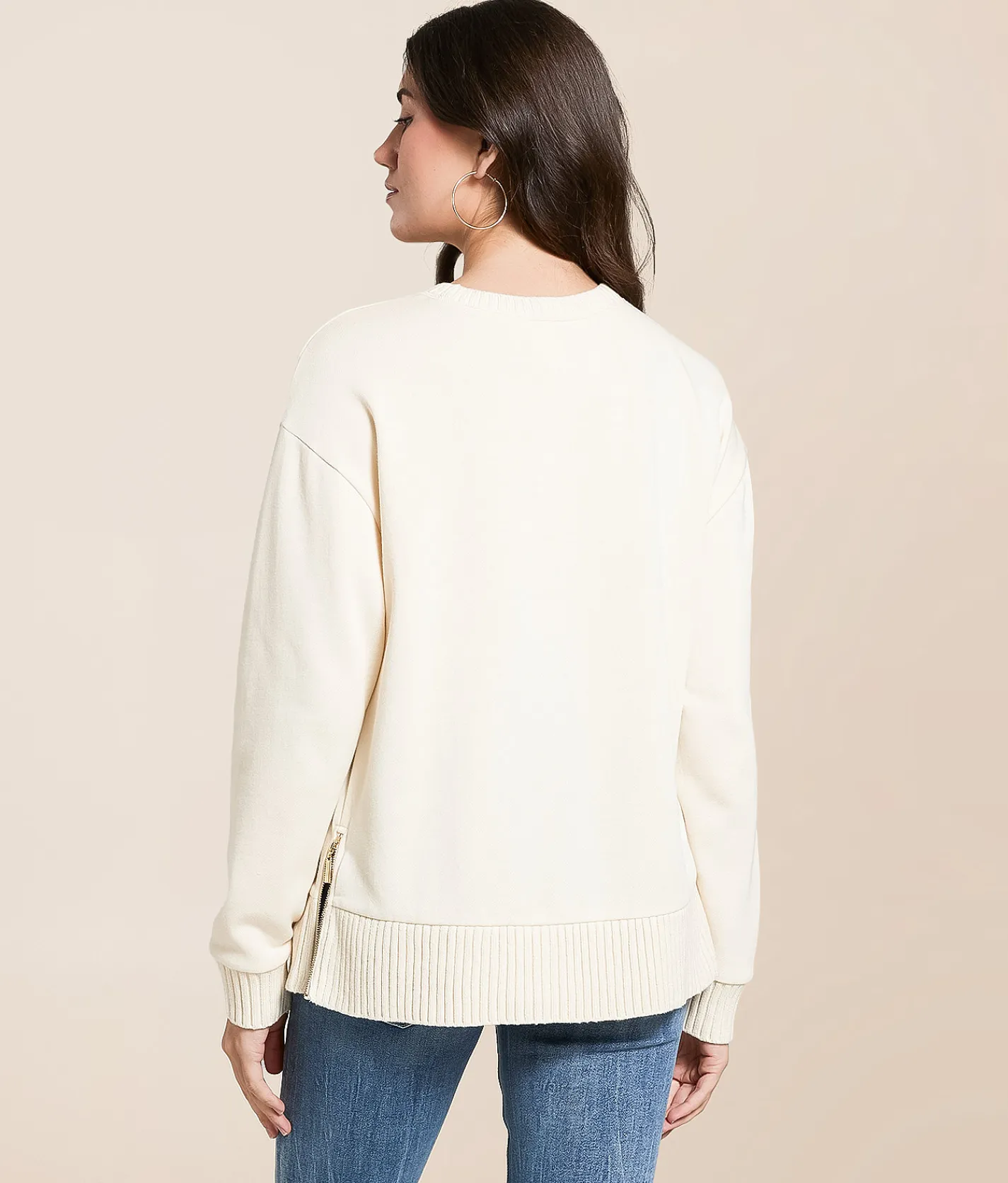 White Crow Brook Pullover Warm White Discount