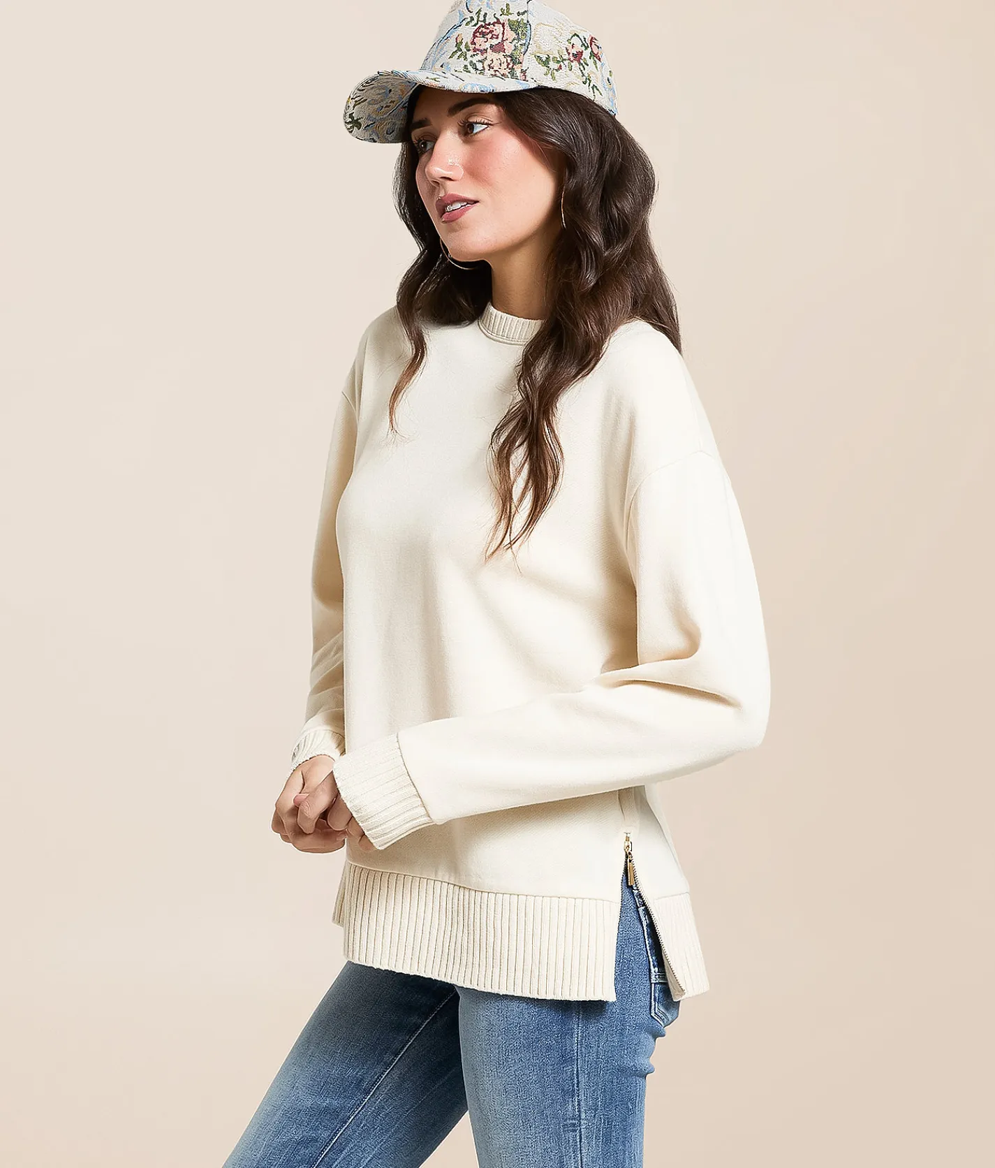 White Crow Brook Pullover Warm White Discount