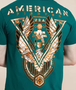 American Fighter Brownlee T-Shirt Atlantic Deep