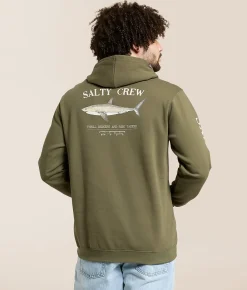 Salty Crew Bruce Hooded Sweatshirt Dusty Olive Online