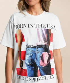 Merch Traffic Bruce Springsteen USA Band T-Shirt White Online