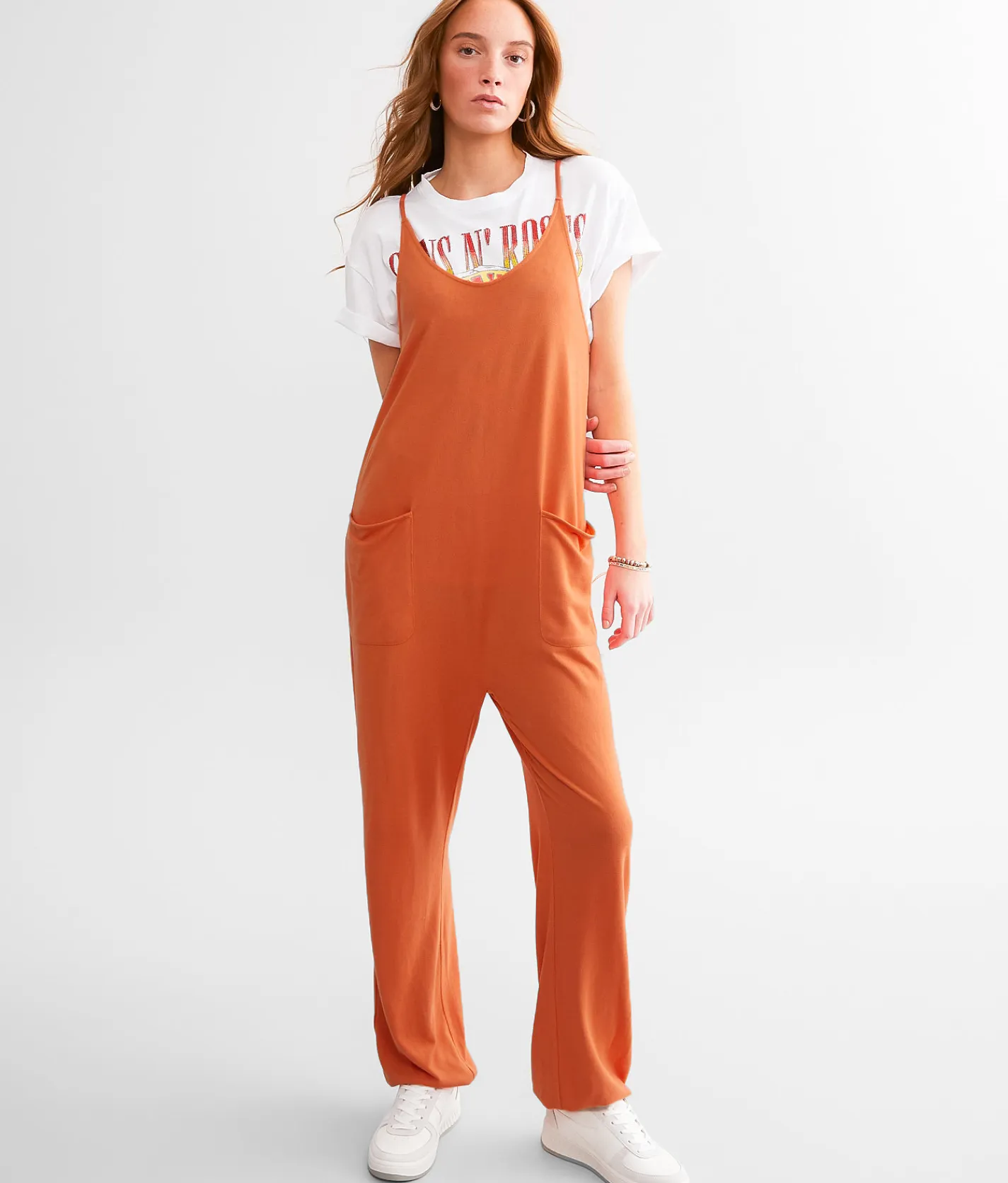 BKE Brushed Jumpsuit Langoustino New