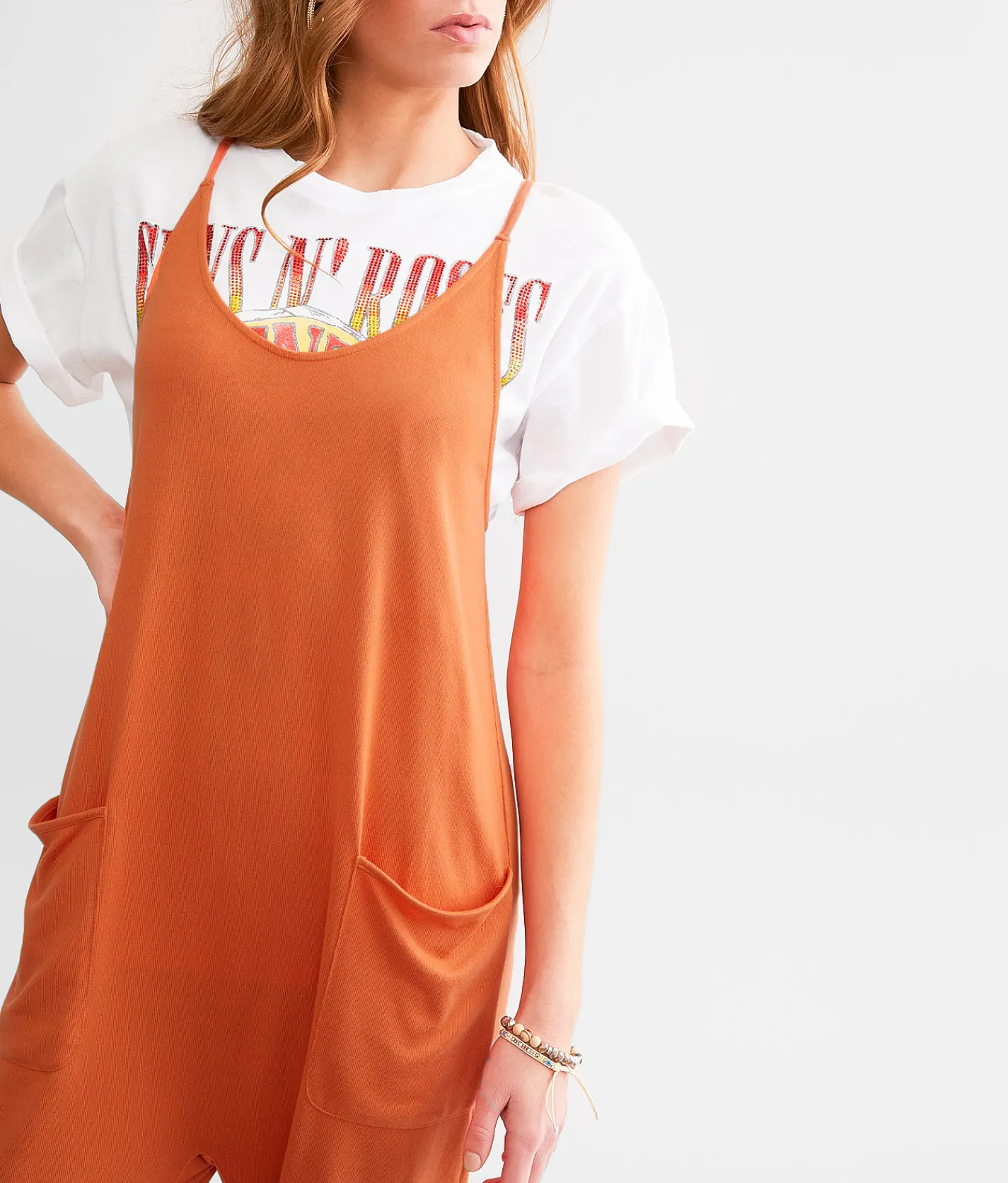 BKE Brushed Jumpsuit Langoustino New