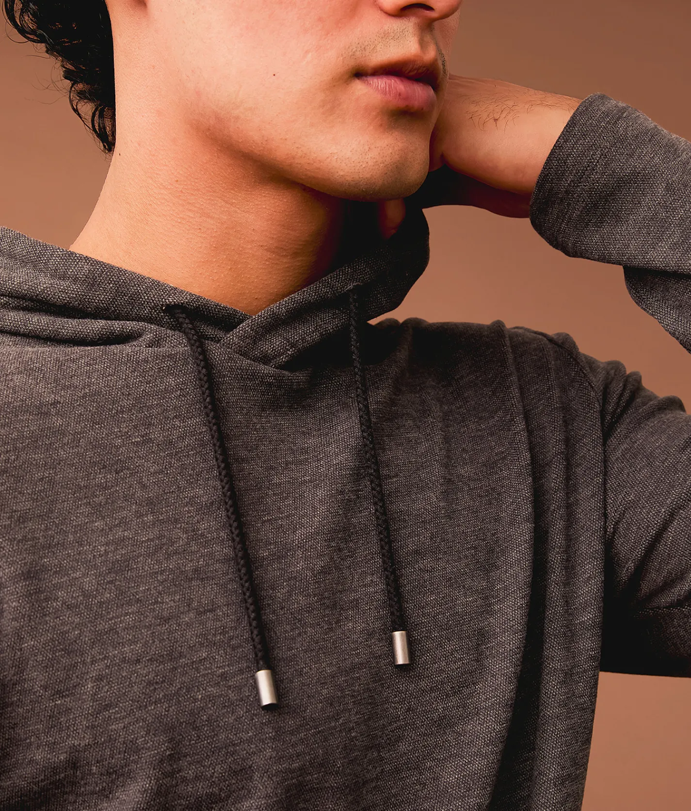 Outpost Makers Brushed Knit Hoodie Black New