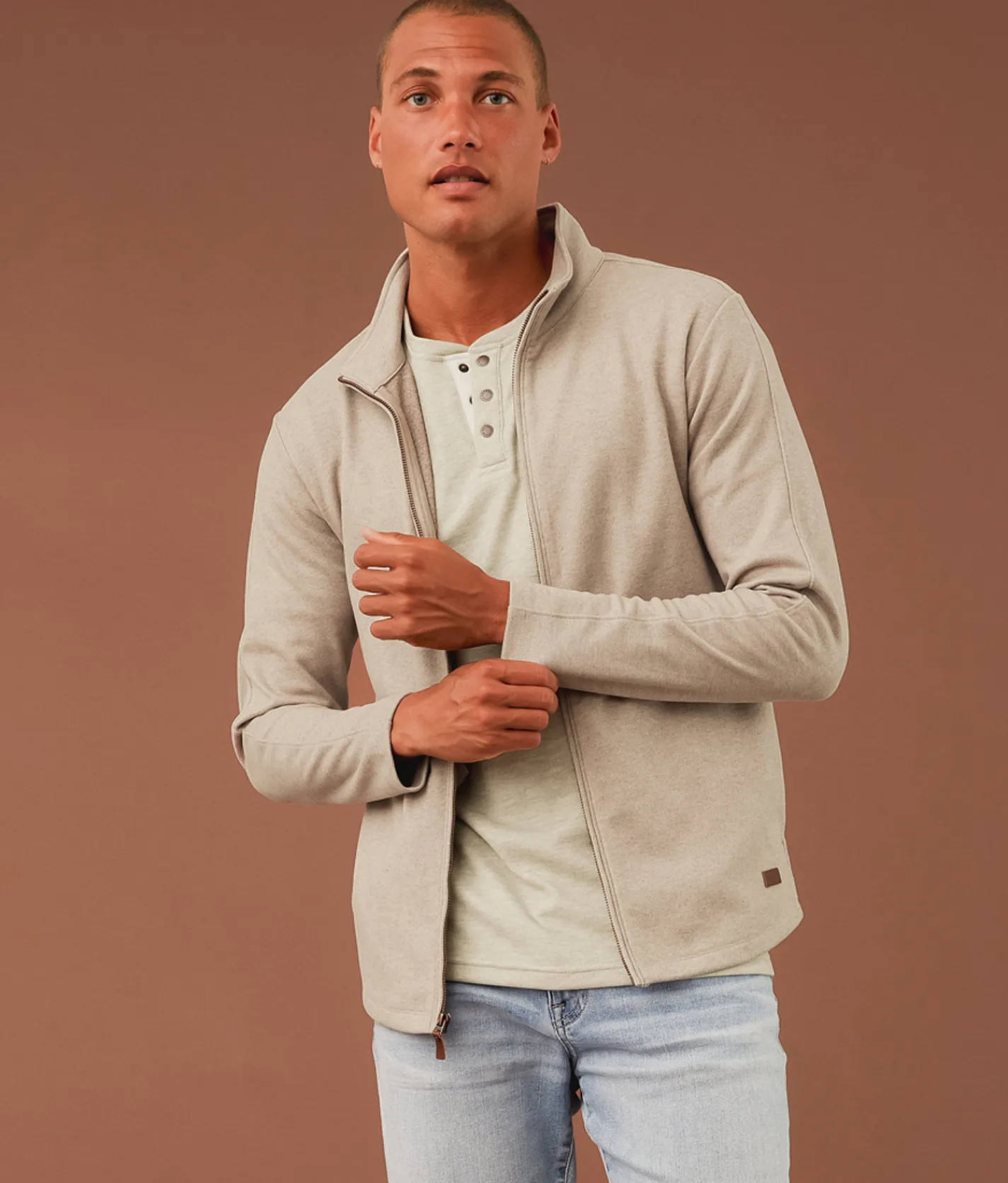 Outpost Makers Brushed Knit Jacket Rock