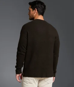 Outpost Makers Brushed Knit Sweater Cocoa Brown Hot