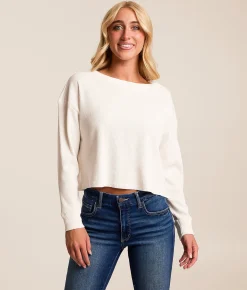 FITZ + EDDI Brushed Knit Thermal White Clearance