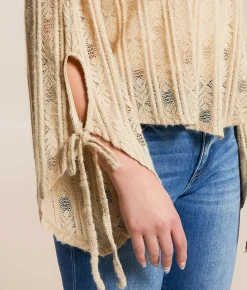 Willow & Root Brushed Lace Hanky Top Sand Sale