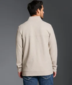 Outpost Makers Brushed Rib Knit Pullover Taupe Hot
