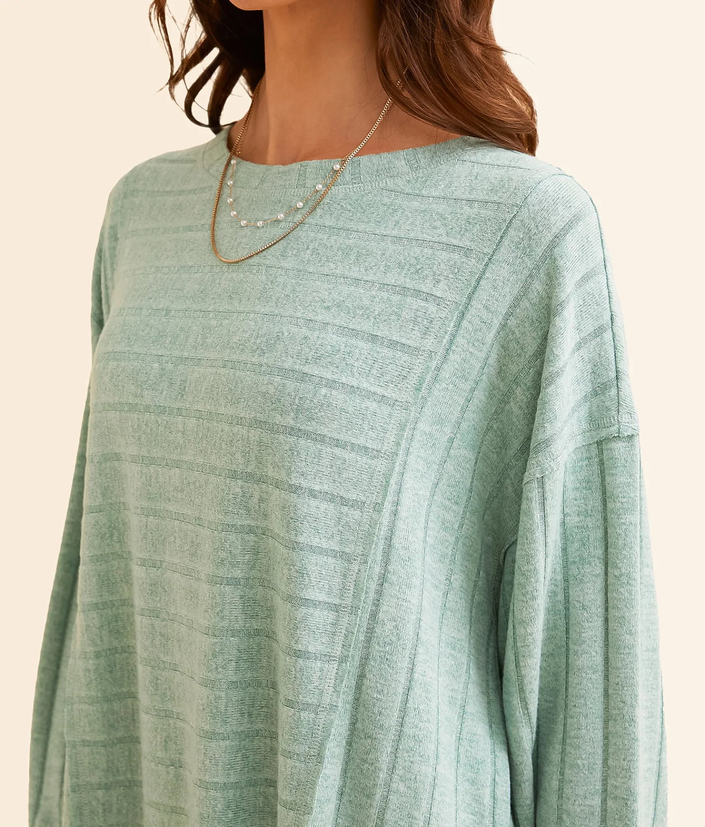 Tops | Daytrip Brushed Wide Rib Top Feldspar