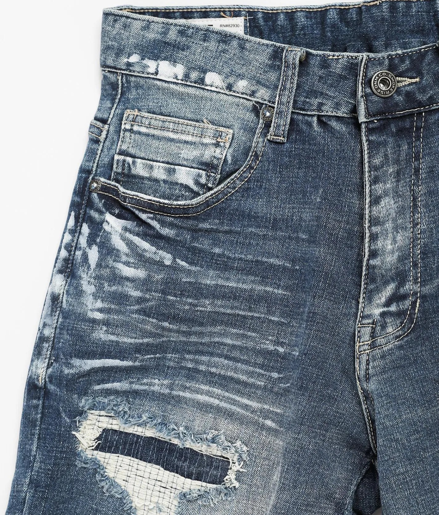 Sale Jeans|Bottoms | Smoke Rise® Brush Taper Stretch Jean Brush Blue