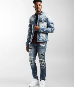 Sale Jeans|Bottoms | Smoke Rise® Brush Taper Stretch Jean Brush Blue