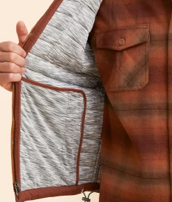 Dakota Grizzly Bryce Puffer Vest Brick Hot