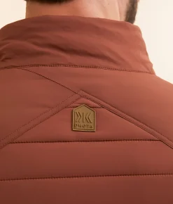 Dakota Grizzly Bryce Puffer Vest Brick Hot