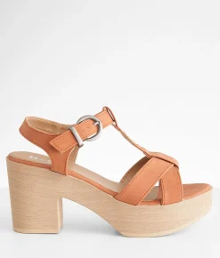 Bullboxer B-52 Strappy Heeled Sandal Orange Online