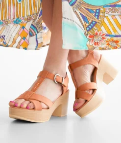 Bullboxer B-52 Strappy Heeled Sandal Orange Online
