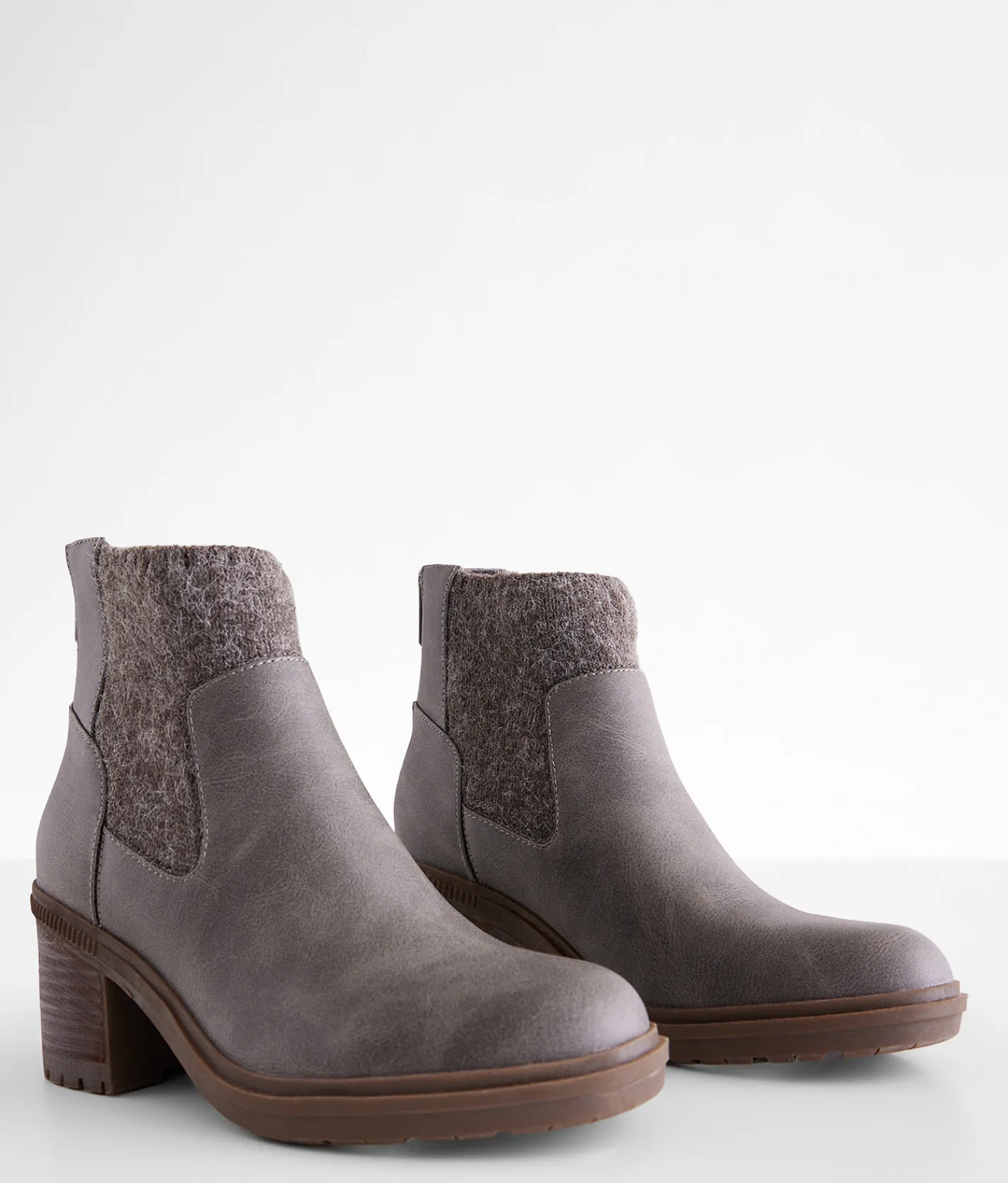 Shoes | Bullboxer B-52 Sweater Knit Ankle Boot Dark Grey