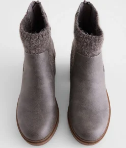 Shoes | Bullboxer B-52 Sweater Knit Ankle Boot Dark Grey
