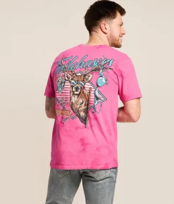 Tail Chasers Club Bucked Up T-Shirt Neon Pink Dk Neon Pink Cr Online